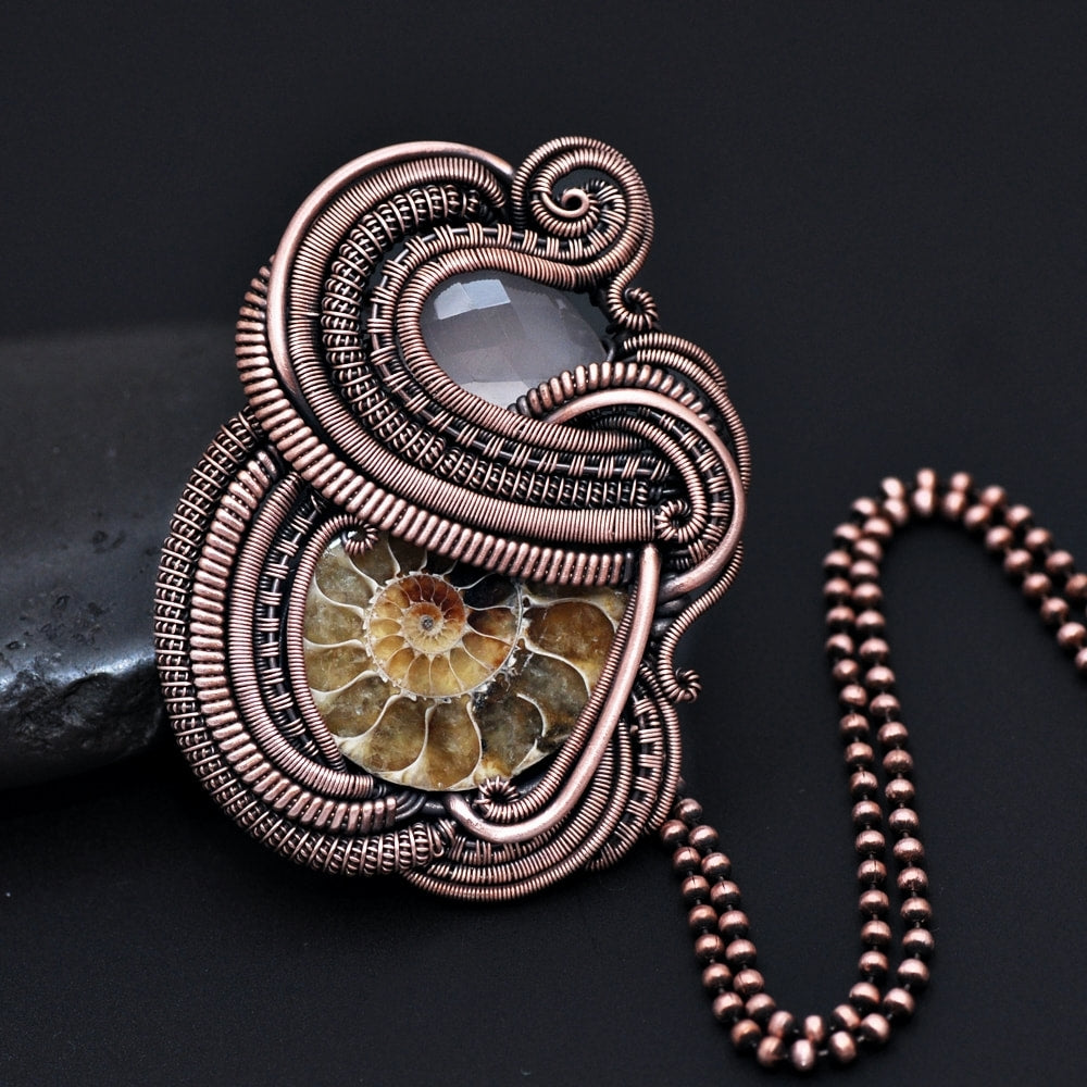 Nicole Hanna wire-wrapped pendant