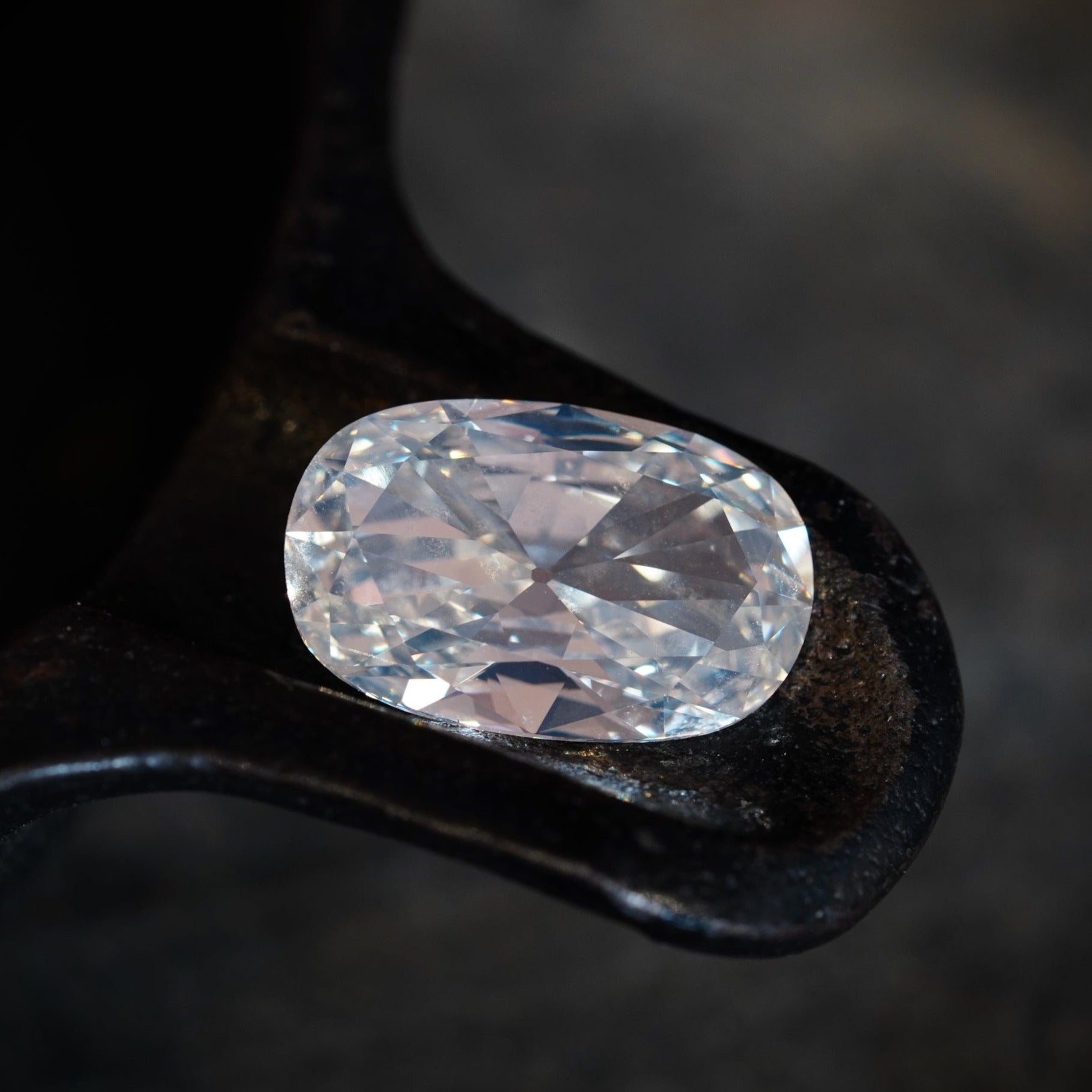 Elongated Cushion Cut Diamond Ring, 5.03 ct