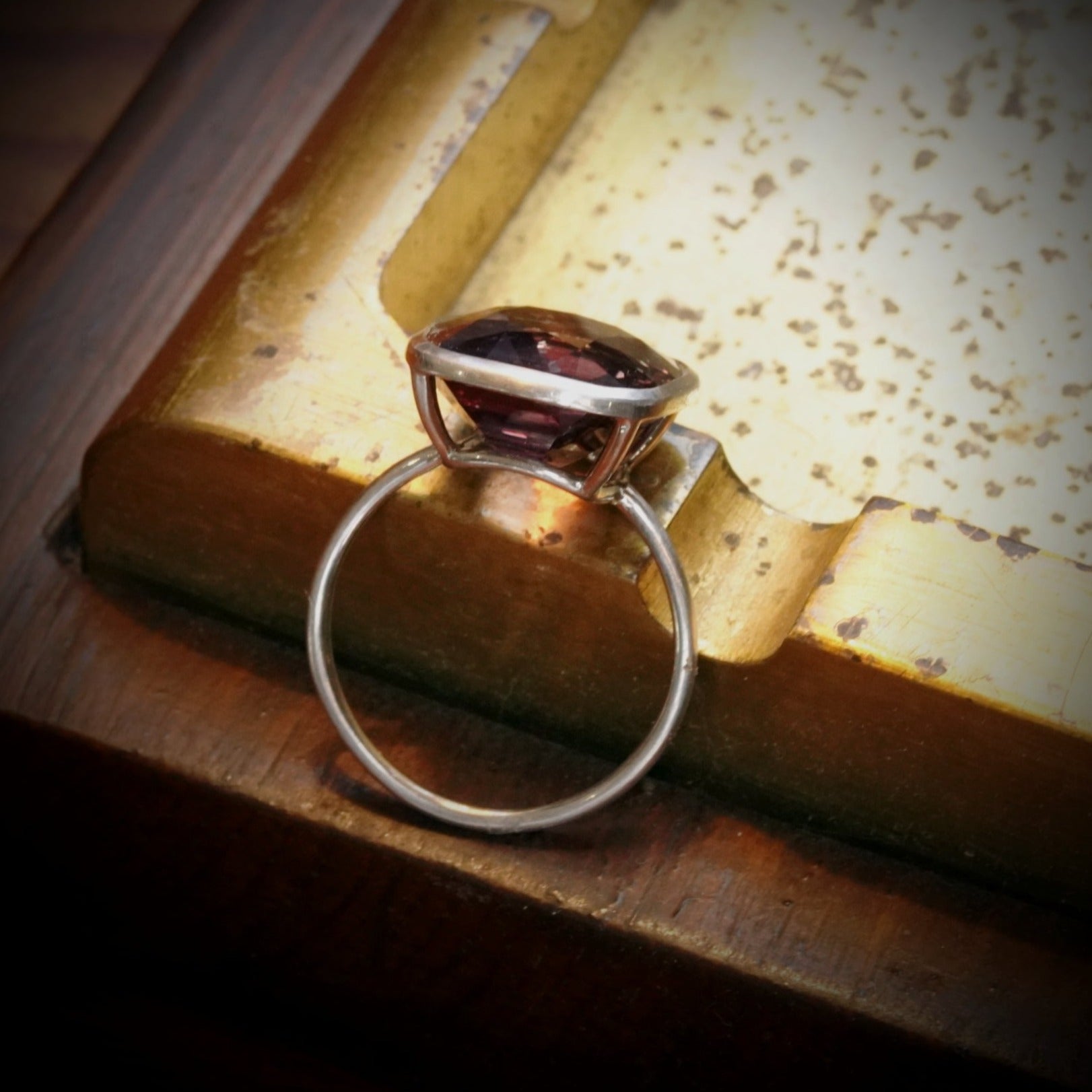 10.11 CT Ceylon Alexandrite Handcrafted Platinum Ring