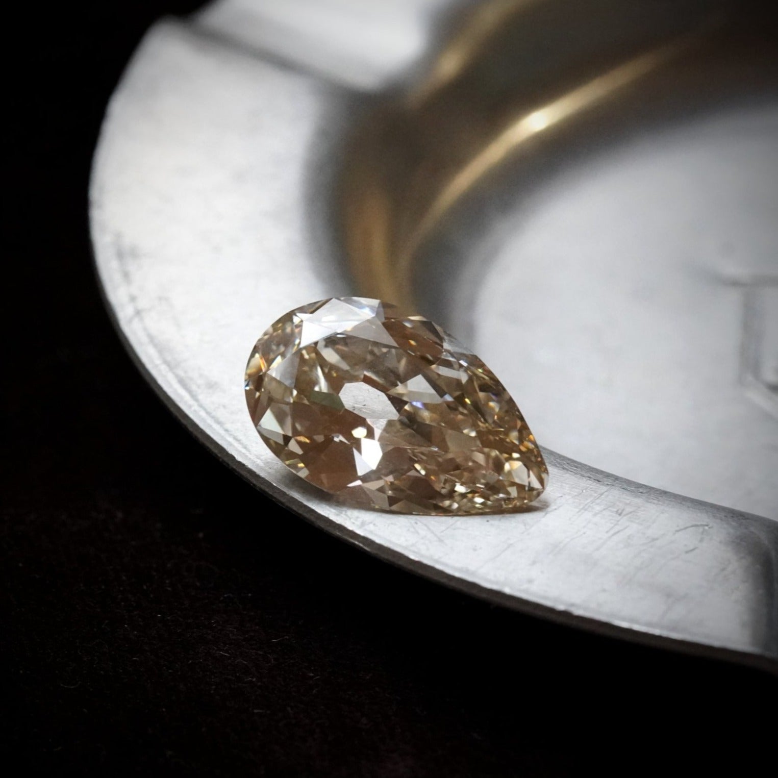 Pear-Shaped Light-Brown Diamond, 16.61 ct