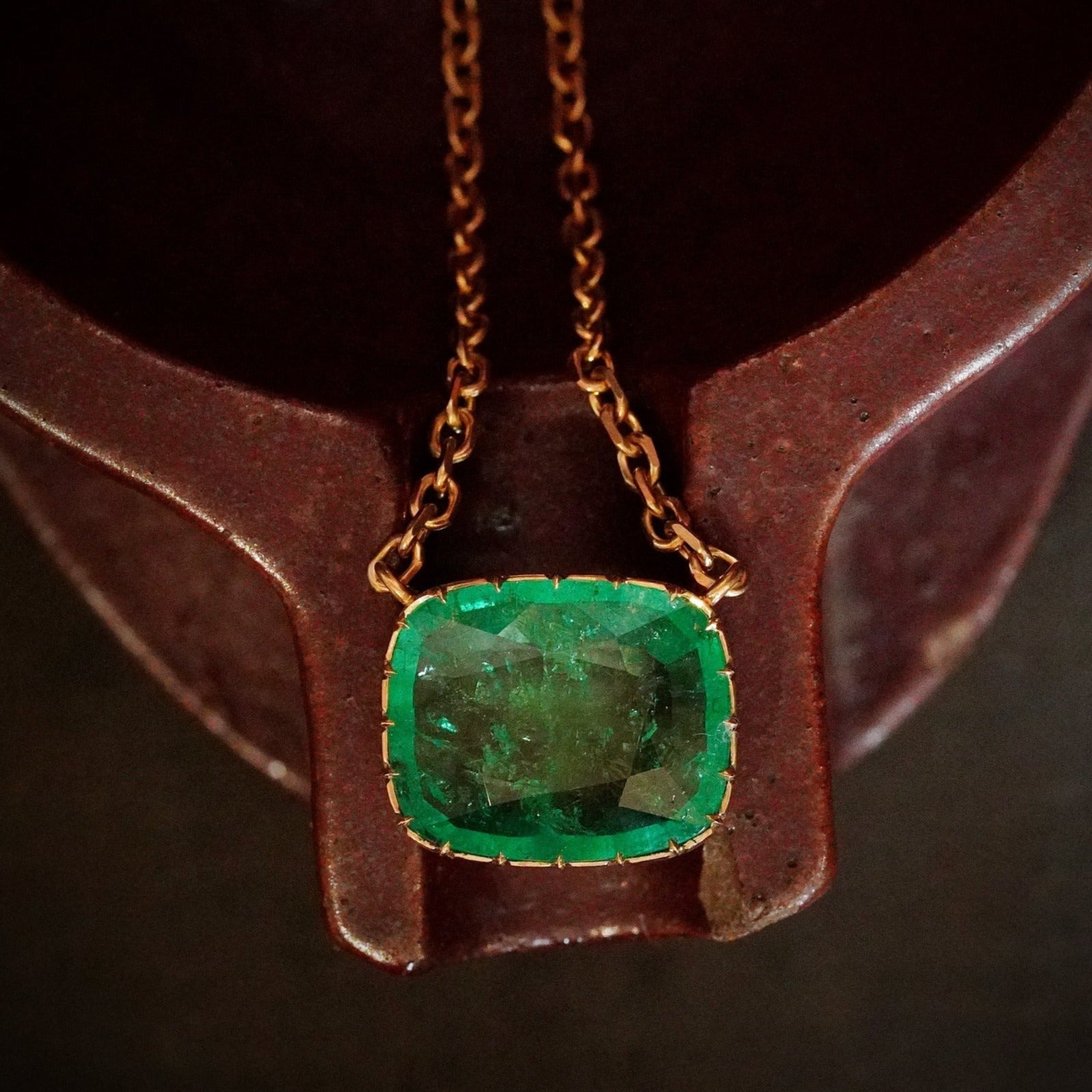 Colombian on sale emeralds necklace