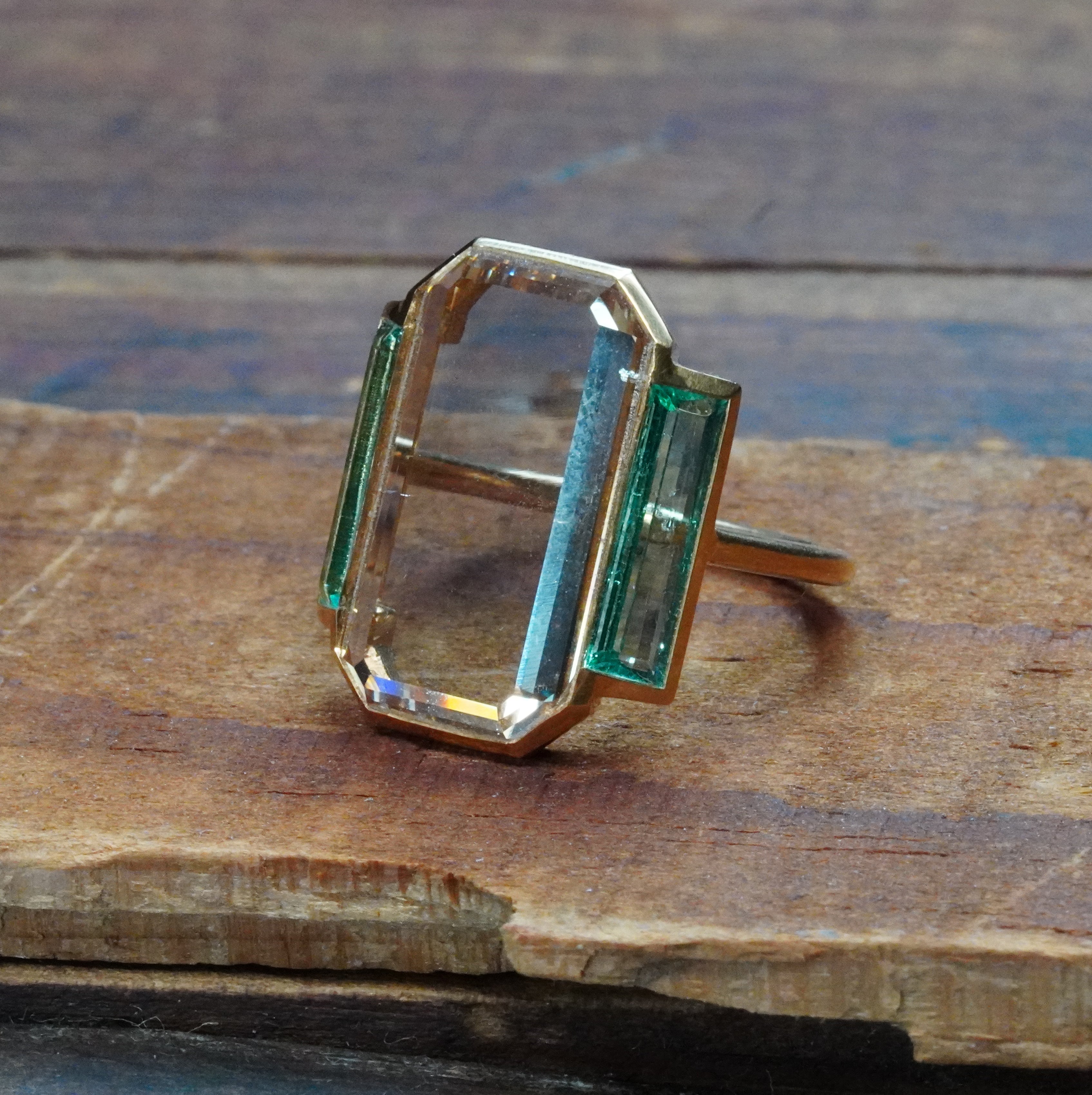 Portrait Cut Colored Diamond Ring, 7.13 ct