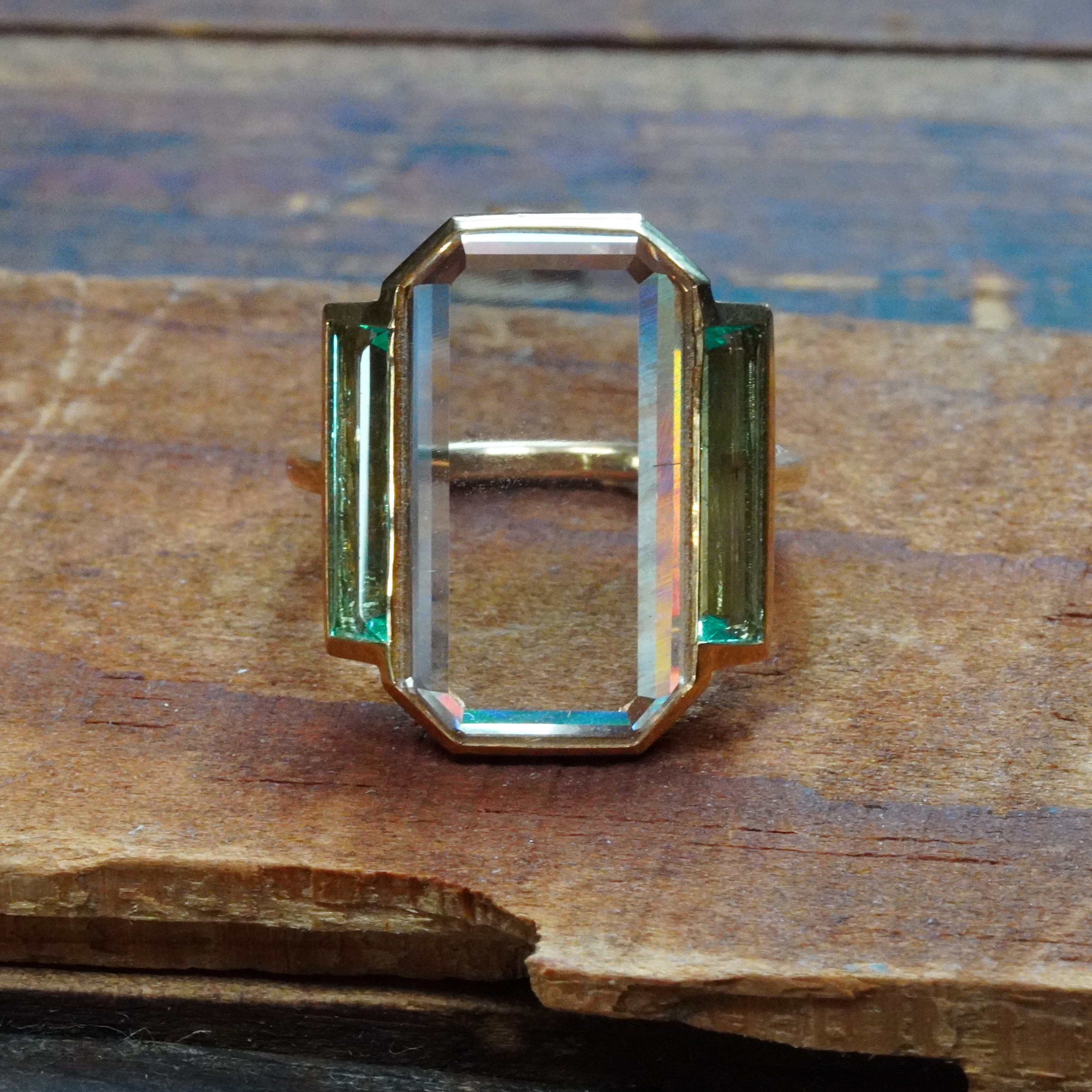 Portrait Cut Colored Diamond Ring, 7.13 ct