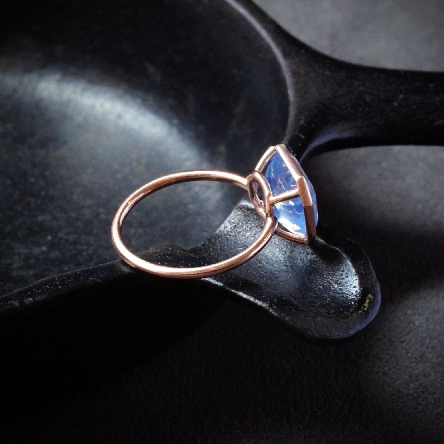 Asscher Cut Ceylon Sapphire Ring, 5.31 ct