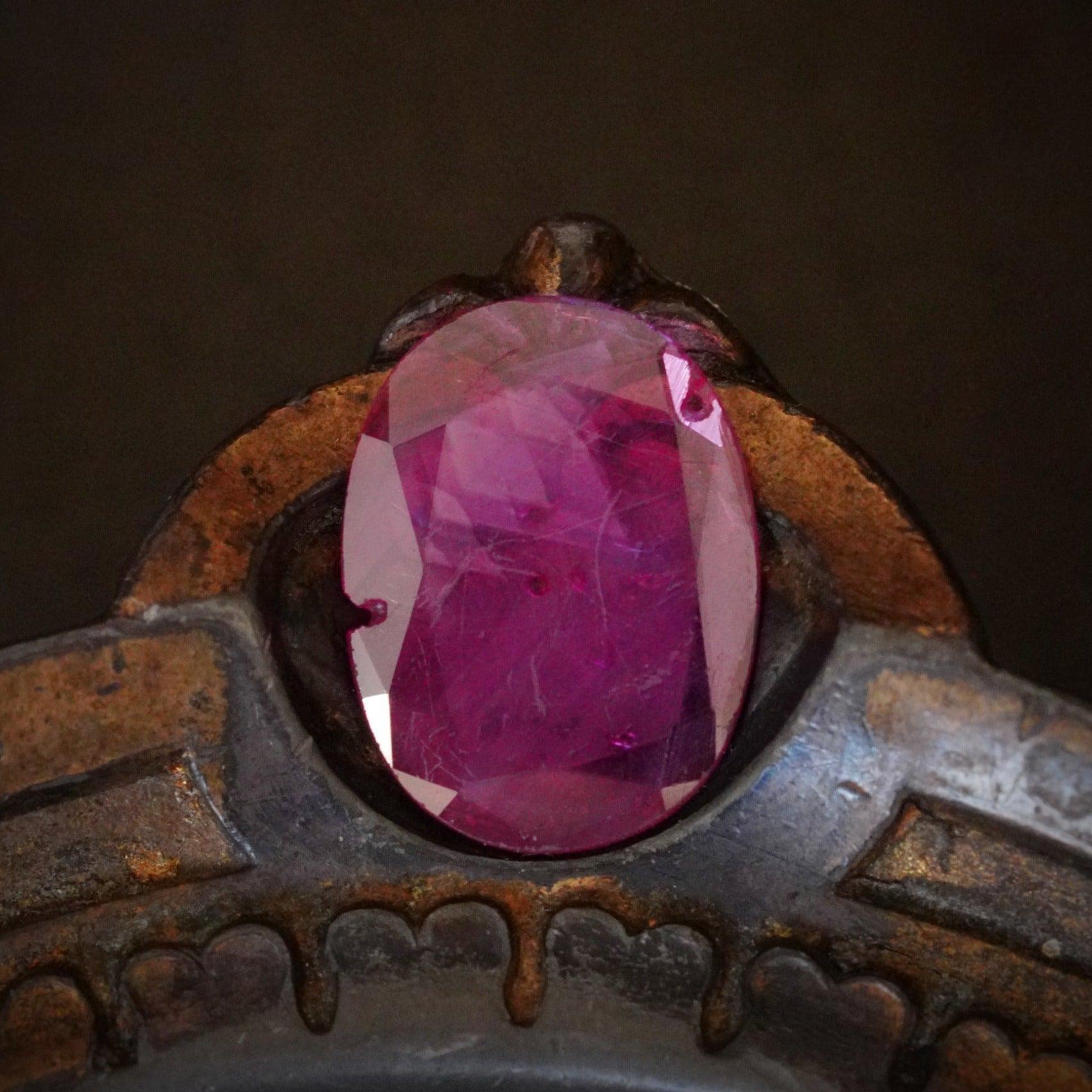 Rare 2.14 Carat Oval Portrait Cut No Heat Pink Burma Sapphire - A True Gemstone Treasure! - Jogani