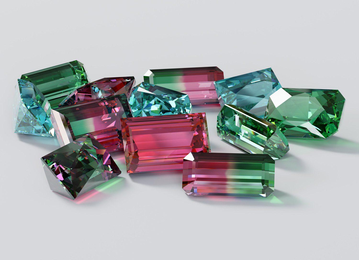 Refreshing Watermelon Tourmaline: An Exquisite Blend of Rosy Pinks and Verdant Greens - Jogani