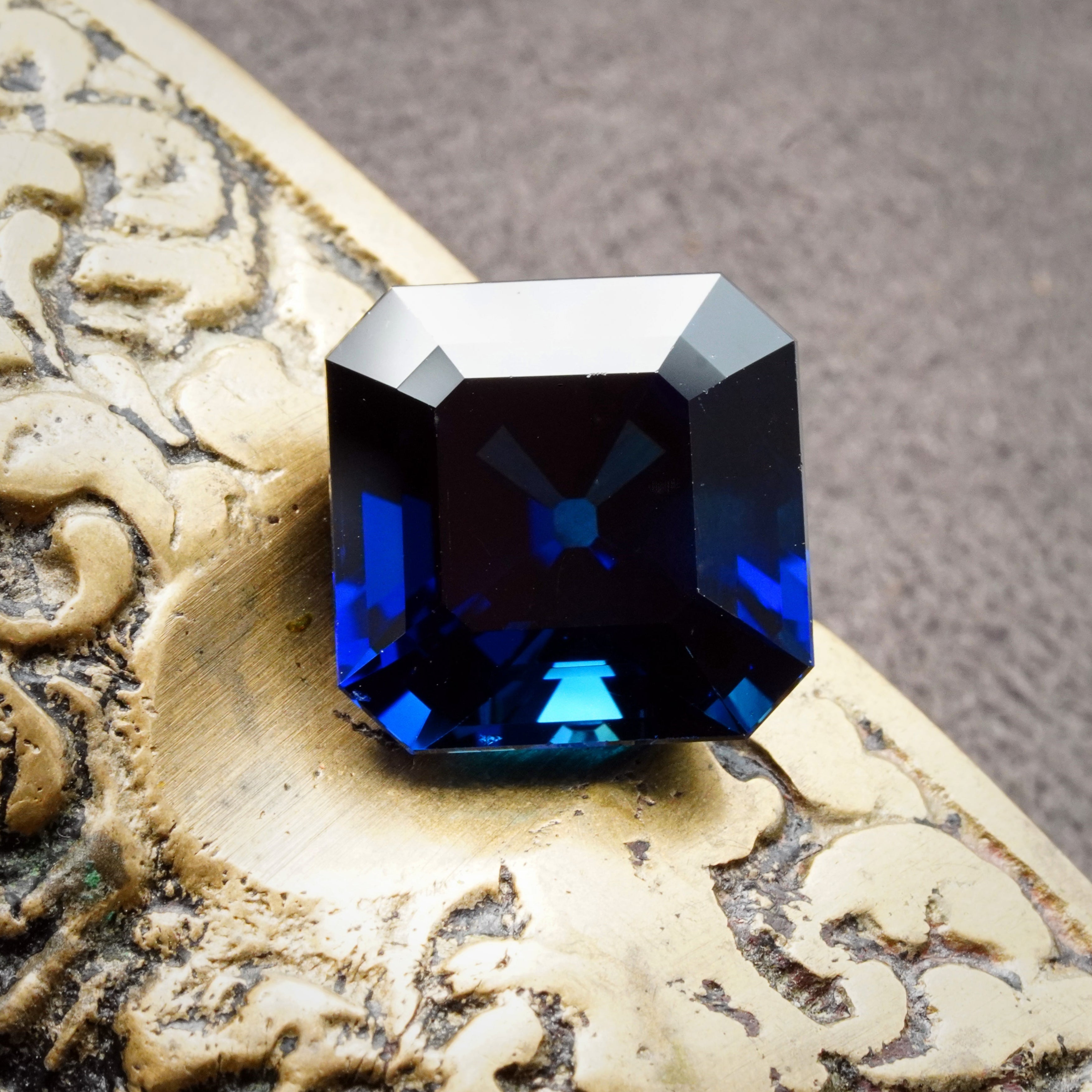 Step Cut Burma Sapphire, 14.57 ct