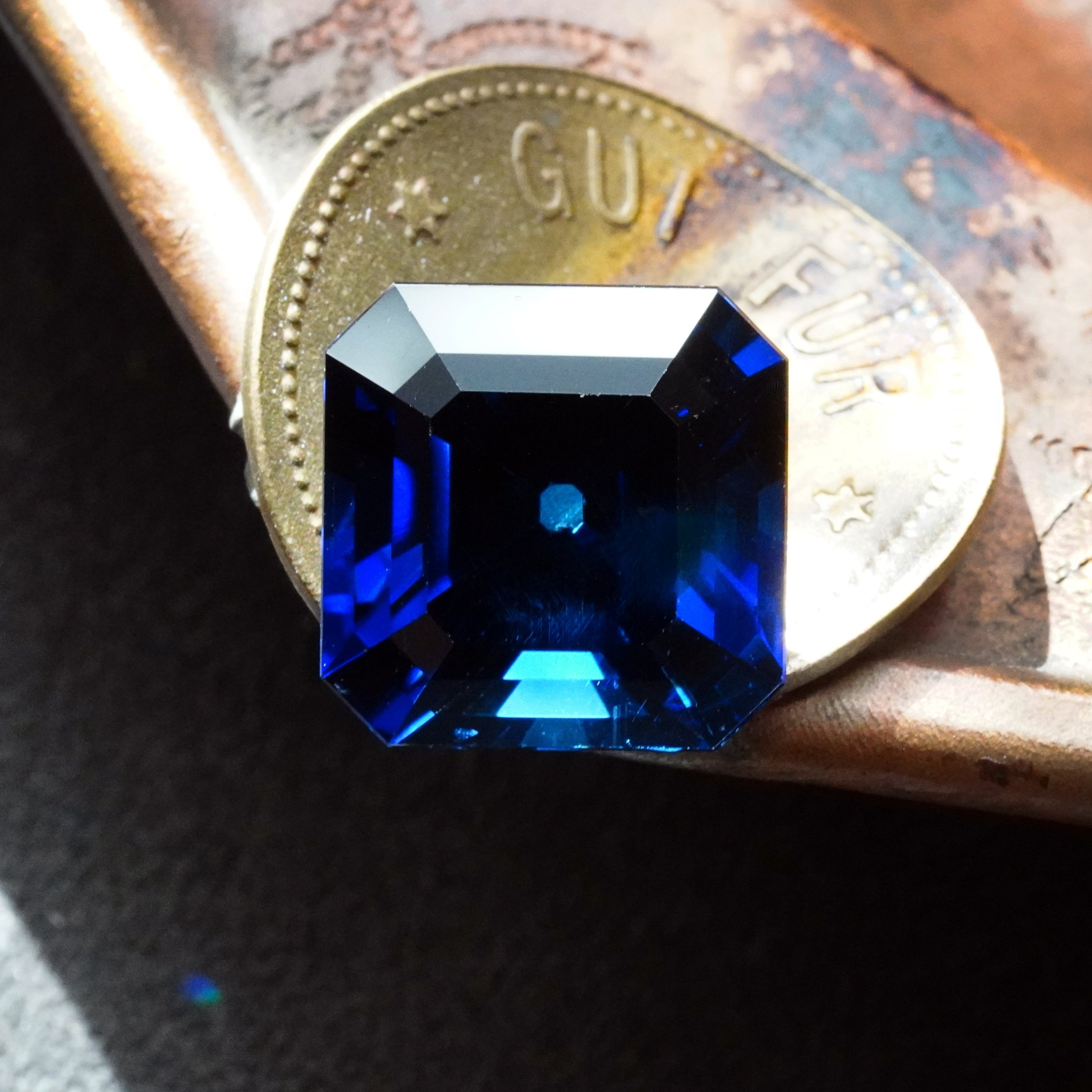 Step Cut Burma Sapphire, 14.57 ct