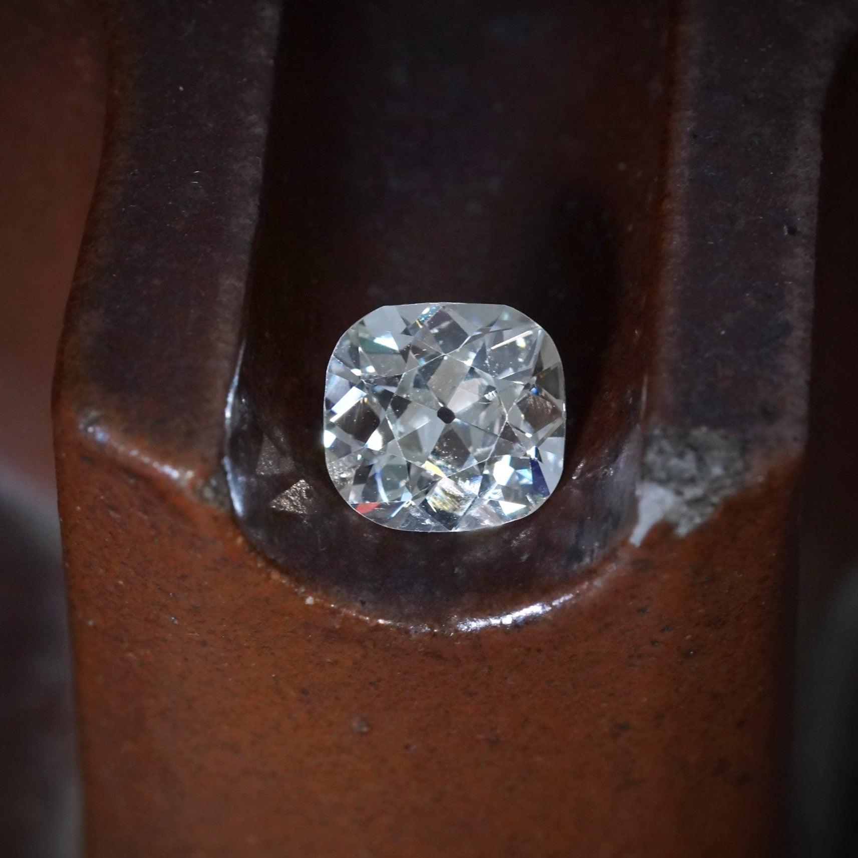 3.79-Carat Old Mine Cut Diamond by Jogani - Front View