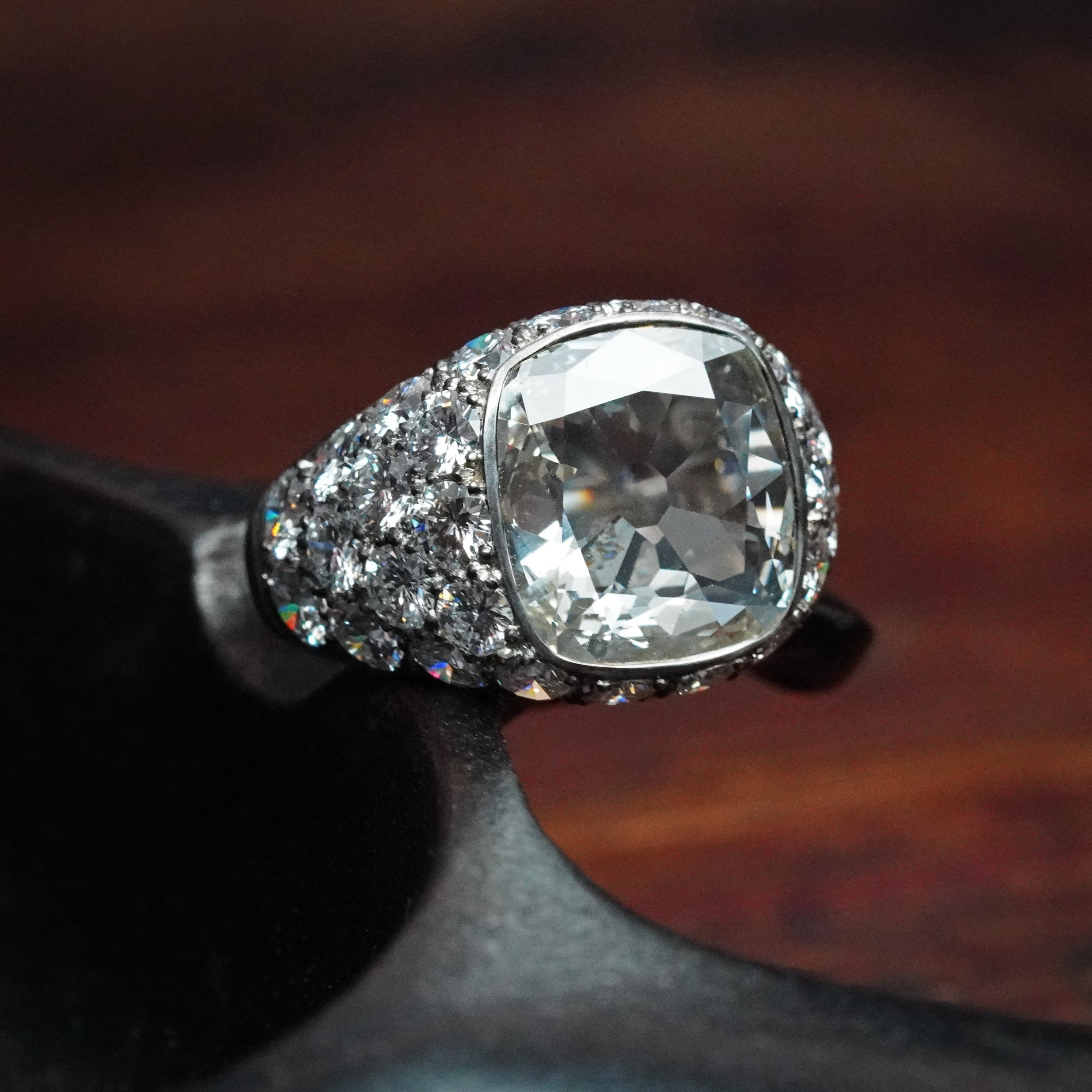 Jogani’s exquisite 3.11 ct cushion-cut diamond ring in platinum, featuring an SI1 clarity, I-color diamond—a masterpiece for collectors and fine jewelry lovers.