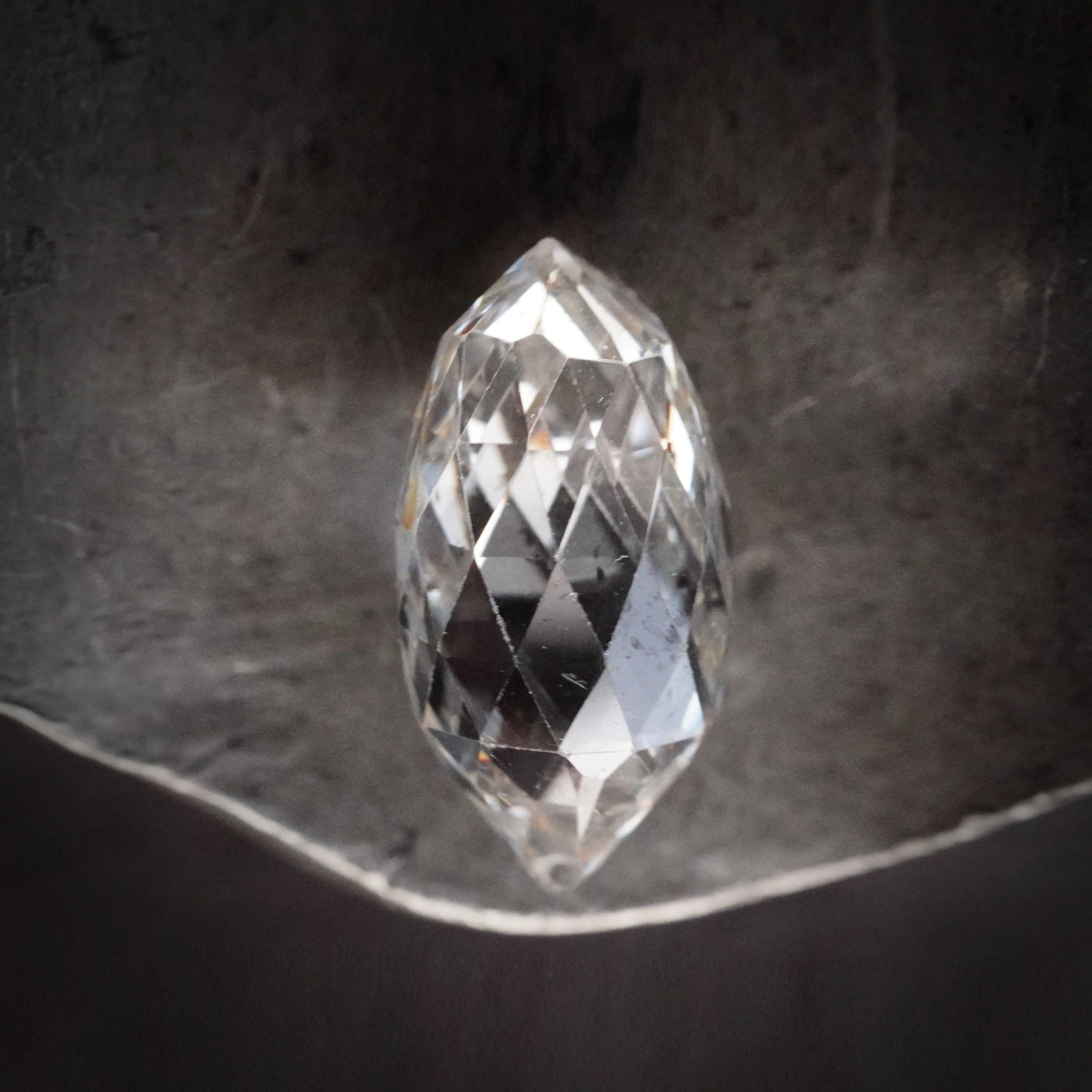 3.17 CT Briolette White Diamond