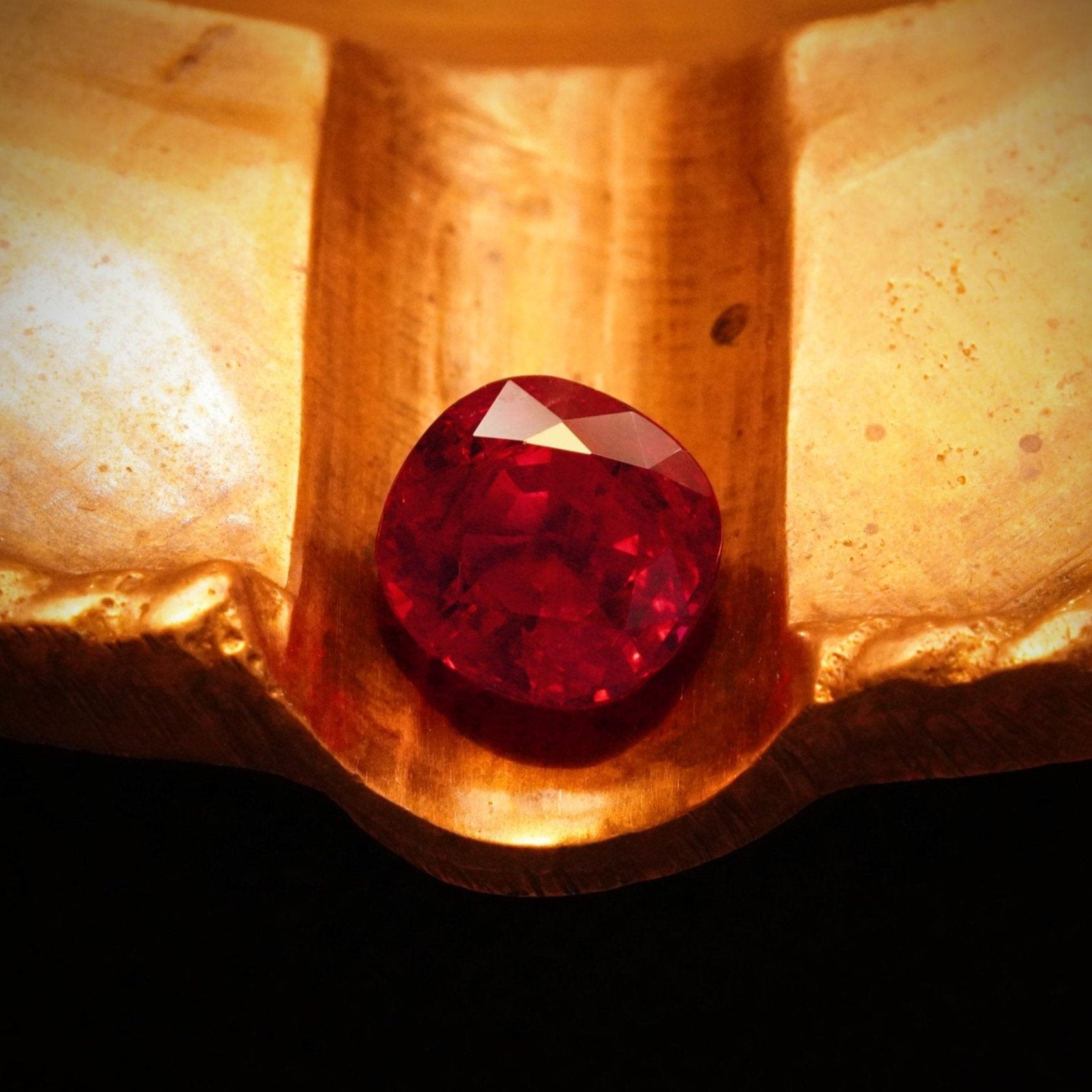 Available from Jogani: A 4.20 ct cushion-cut Burma ruby, no heat, with an intense red color, ideal for fine jewelry or investment.