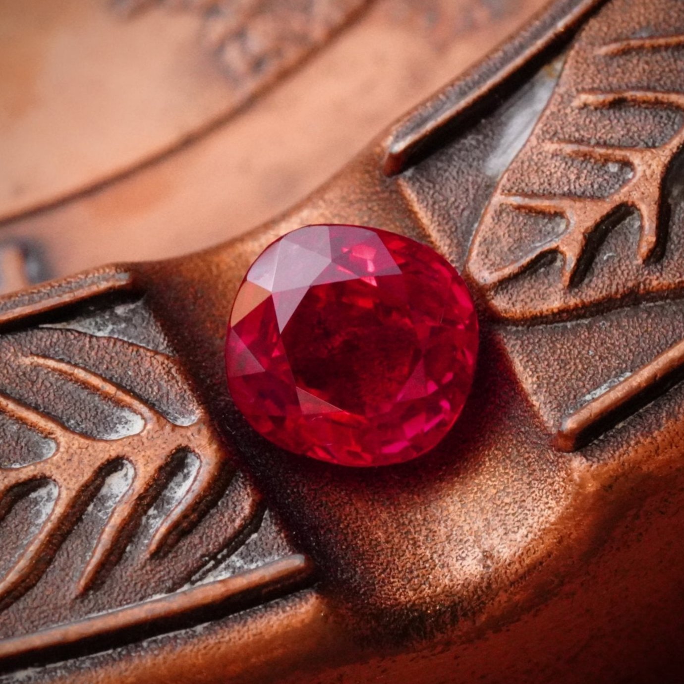 A striking 4.20 ct no-heat Burma ruby from Jogani, featuring a vivid red hue in a classic cushion cut—perfect for collectors and designers.