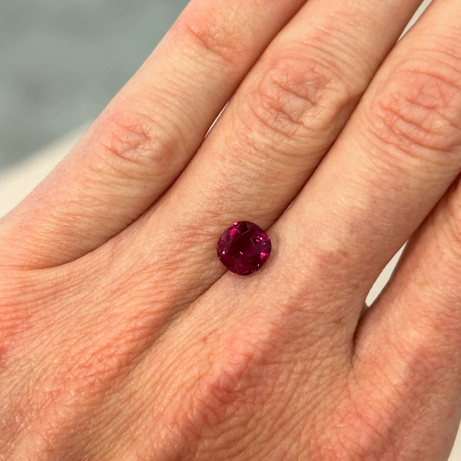 Antique Cushion Cut Burma Ruby, 2.23 ct