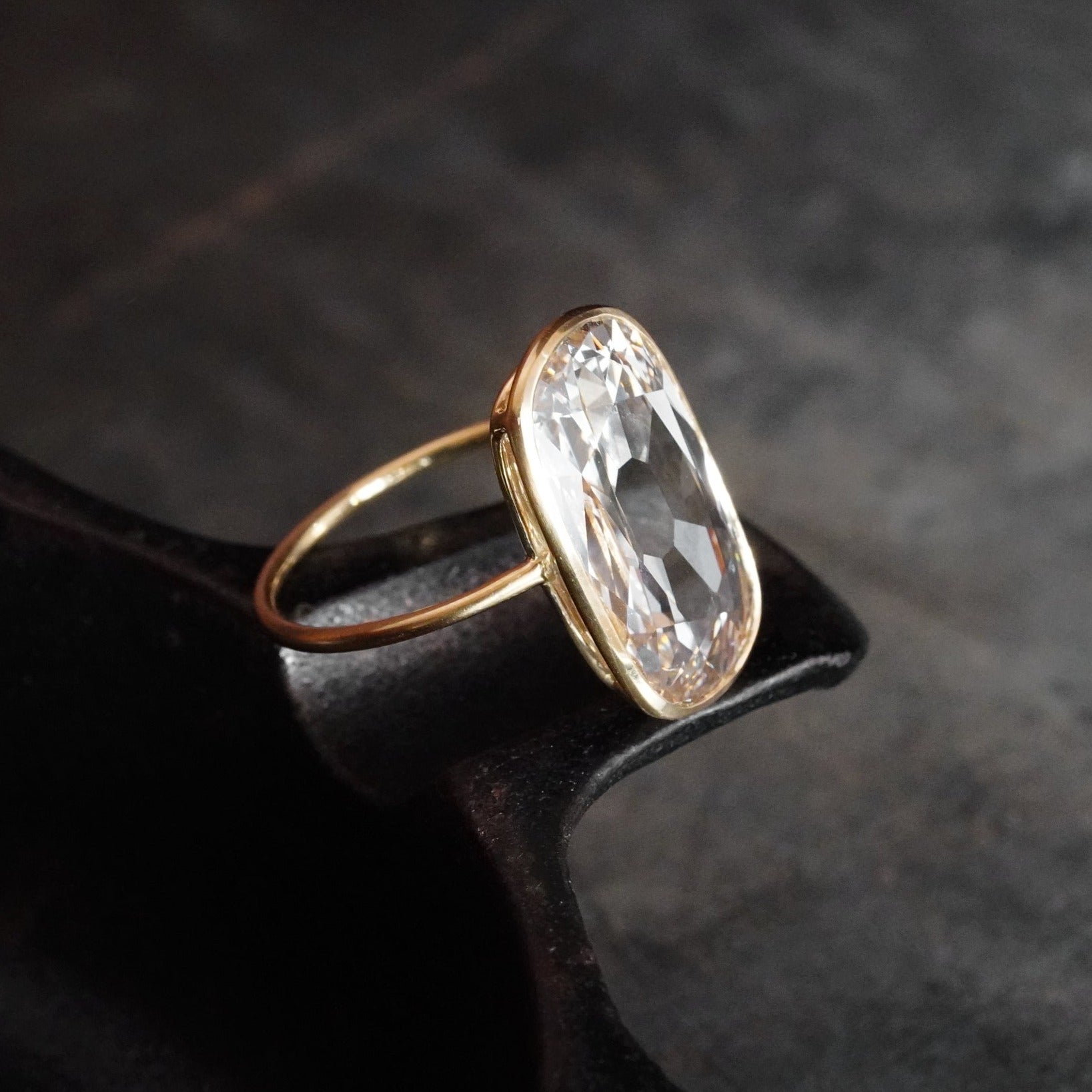 5.38-CT Handcrafted Champagne Diamond Ring