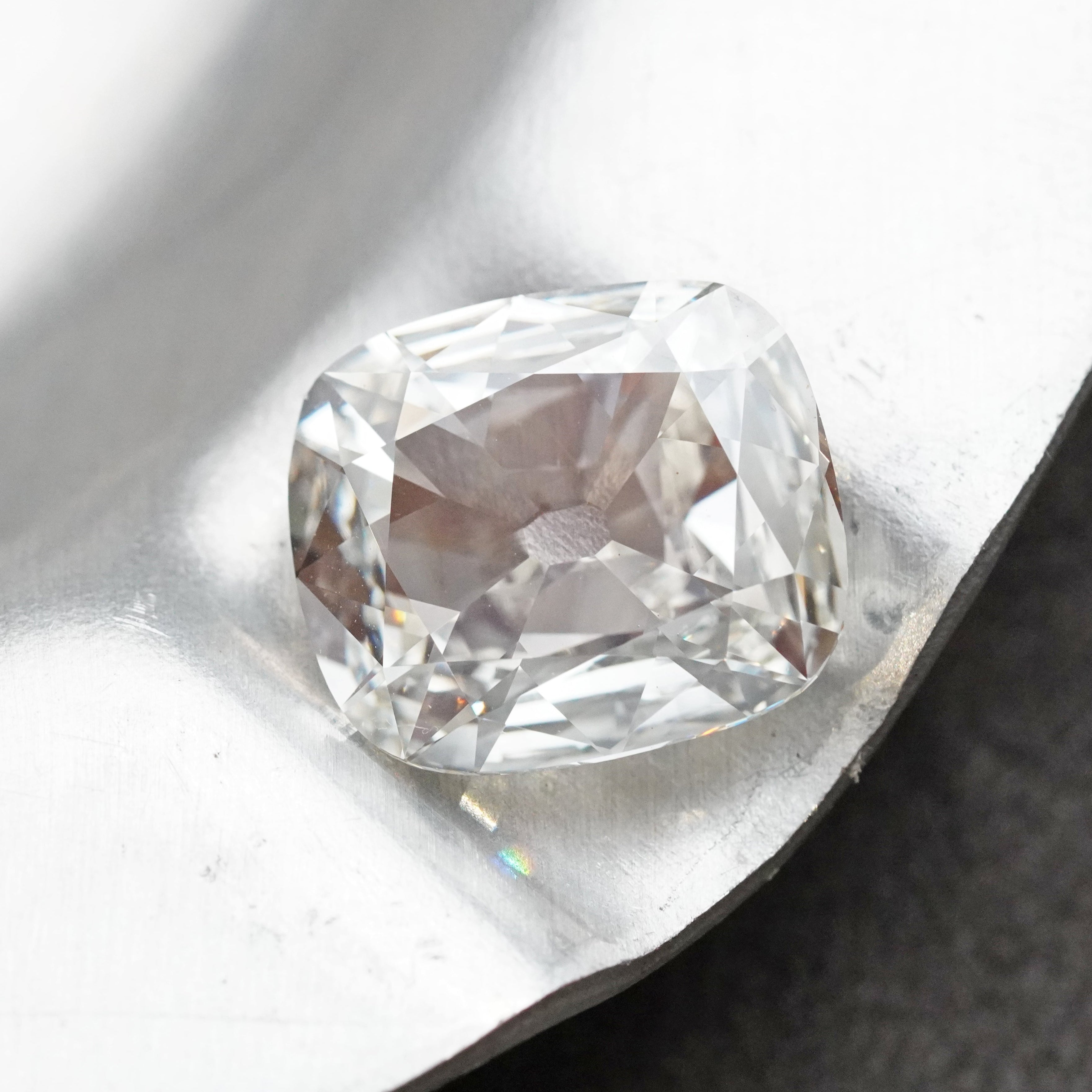 Cushion Cut White Diamond, 6.02 ct