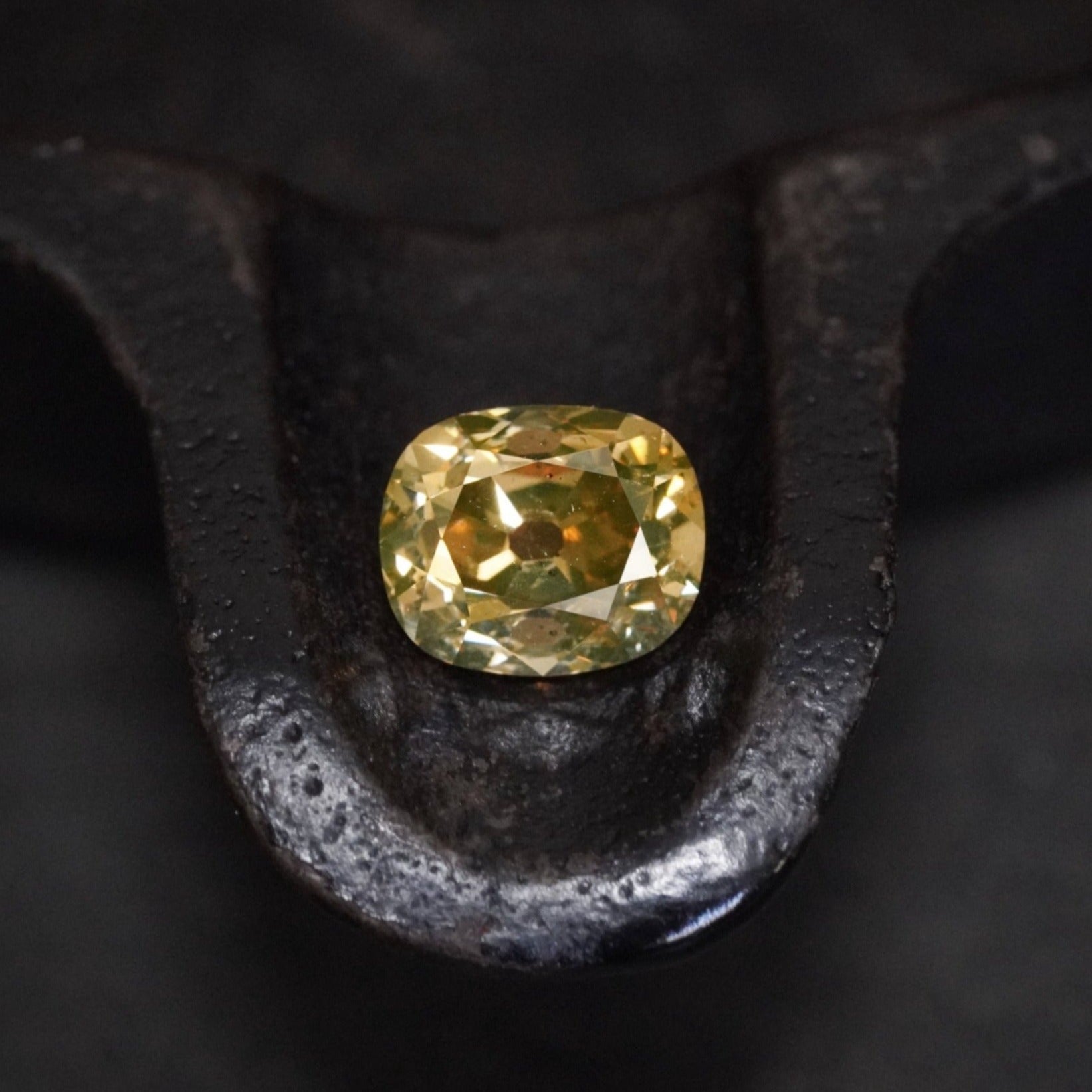 2.32-Carat Amber-Colored Cushion-Cut Diamond: Brilliance Reimagined