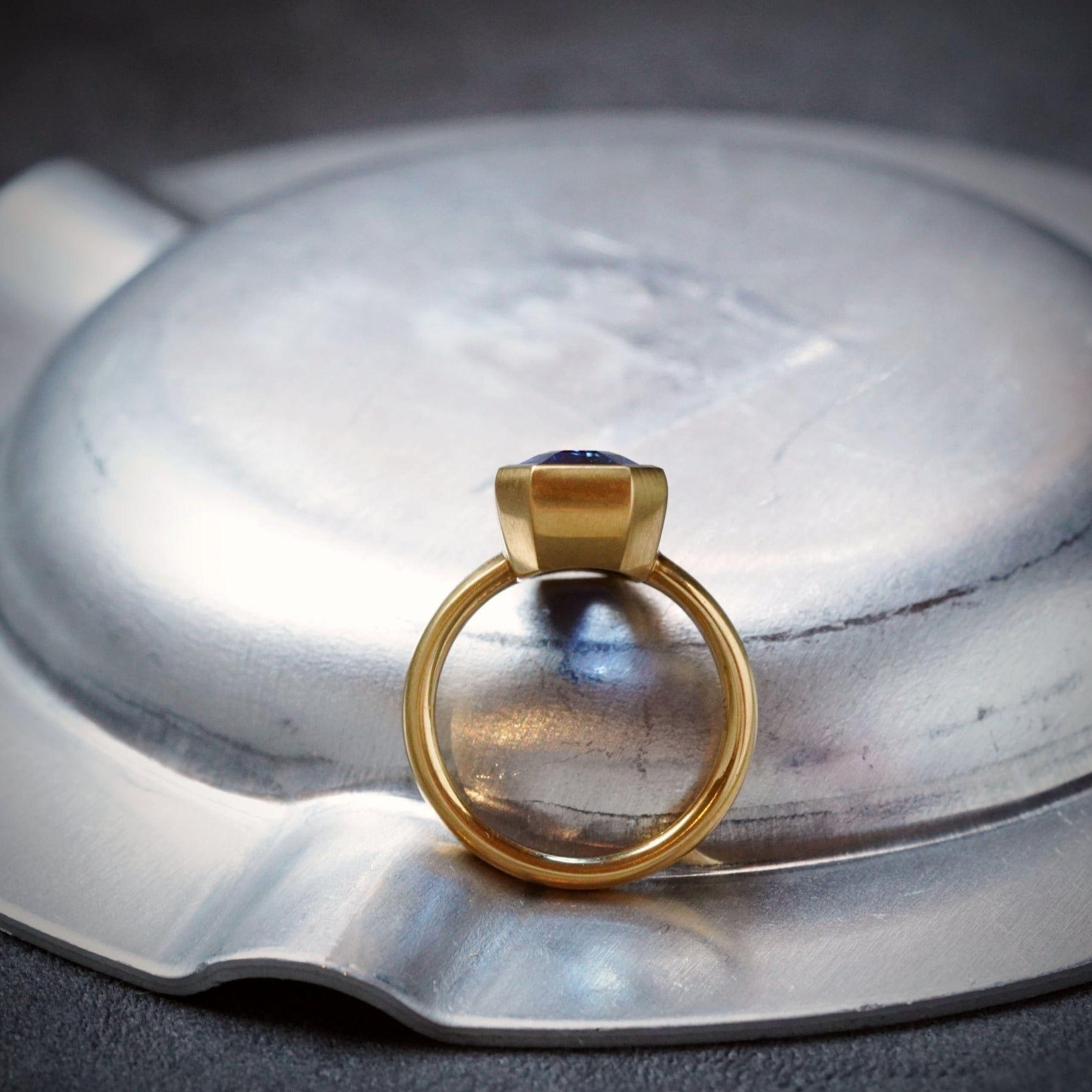 Step Cut Burma Sapphire Ring, 9.10 ct
