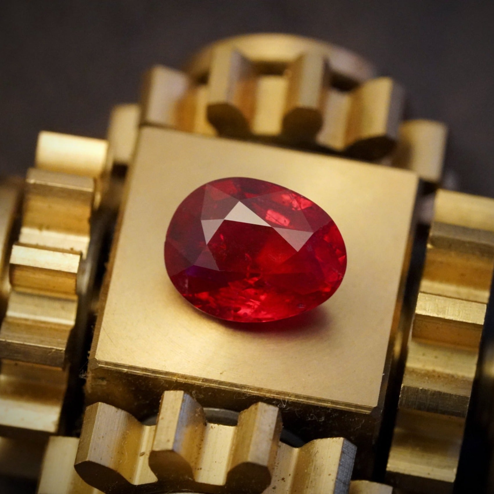 Antique Pear Burma Ruby, 4.07 ct