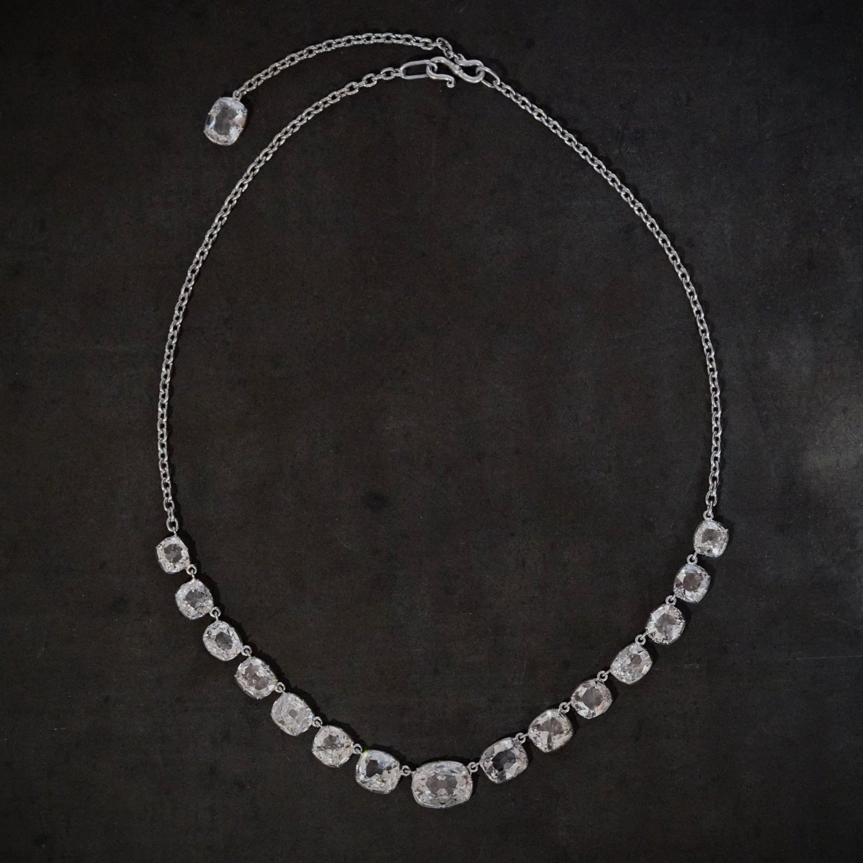 18.72-Carat Cushion-Cut Diamond Necklace