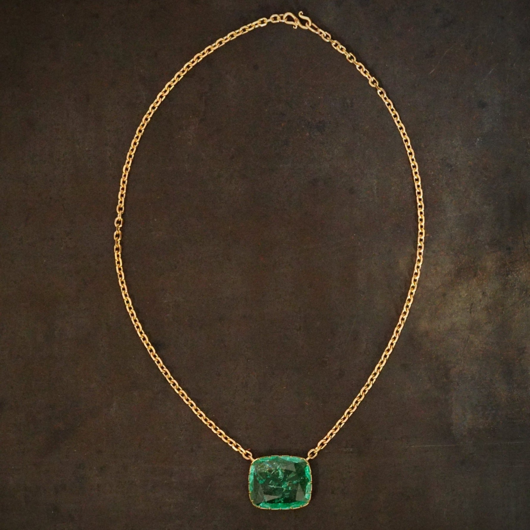 Buy Mesmerizing Natural Green Colombian Emerald Necklace, Emerald May  Birthstone, Natural Gemstone Dainty Necklace Emerald Pendant, Gift for Her  Online in India - Etsy