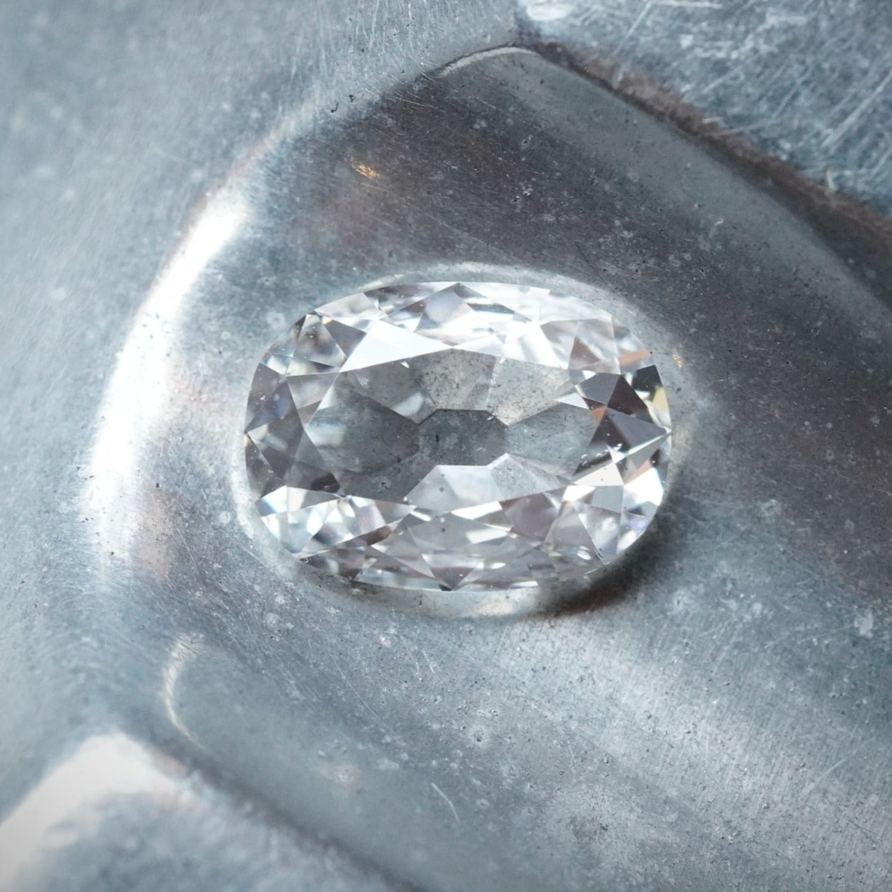 Old Mine Cut White Diamond, 0.93 ct