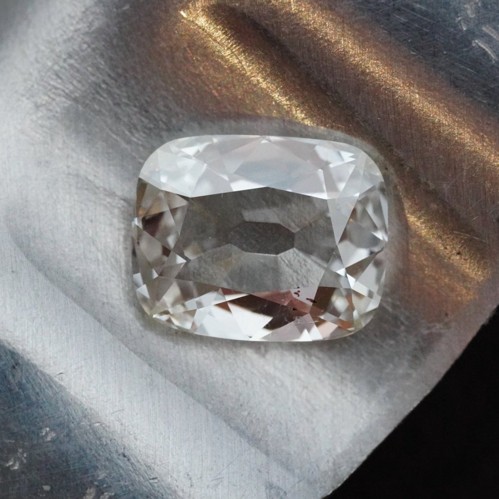 Old Mine Cut White Diamond, 1.04 ct