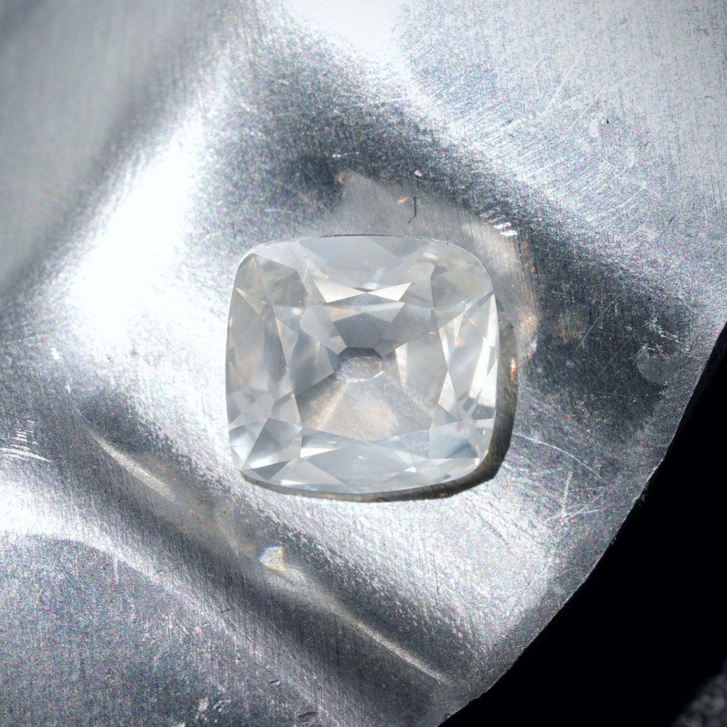 Cushion Cut Fancy White Diamond, 1.80 ct