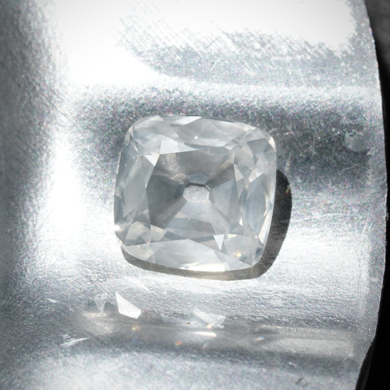 Cushion Cut Fancy White Diamond, 1.80 ct