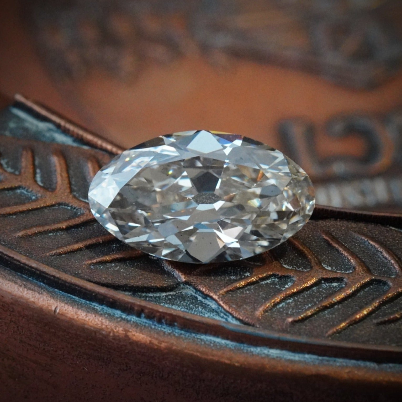 6.07ct Antique Moval Diamond