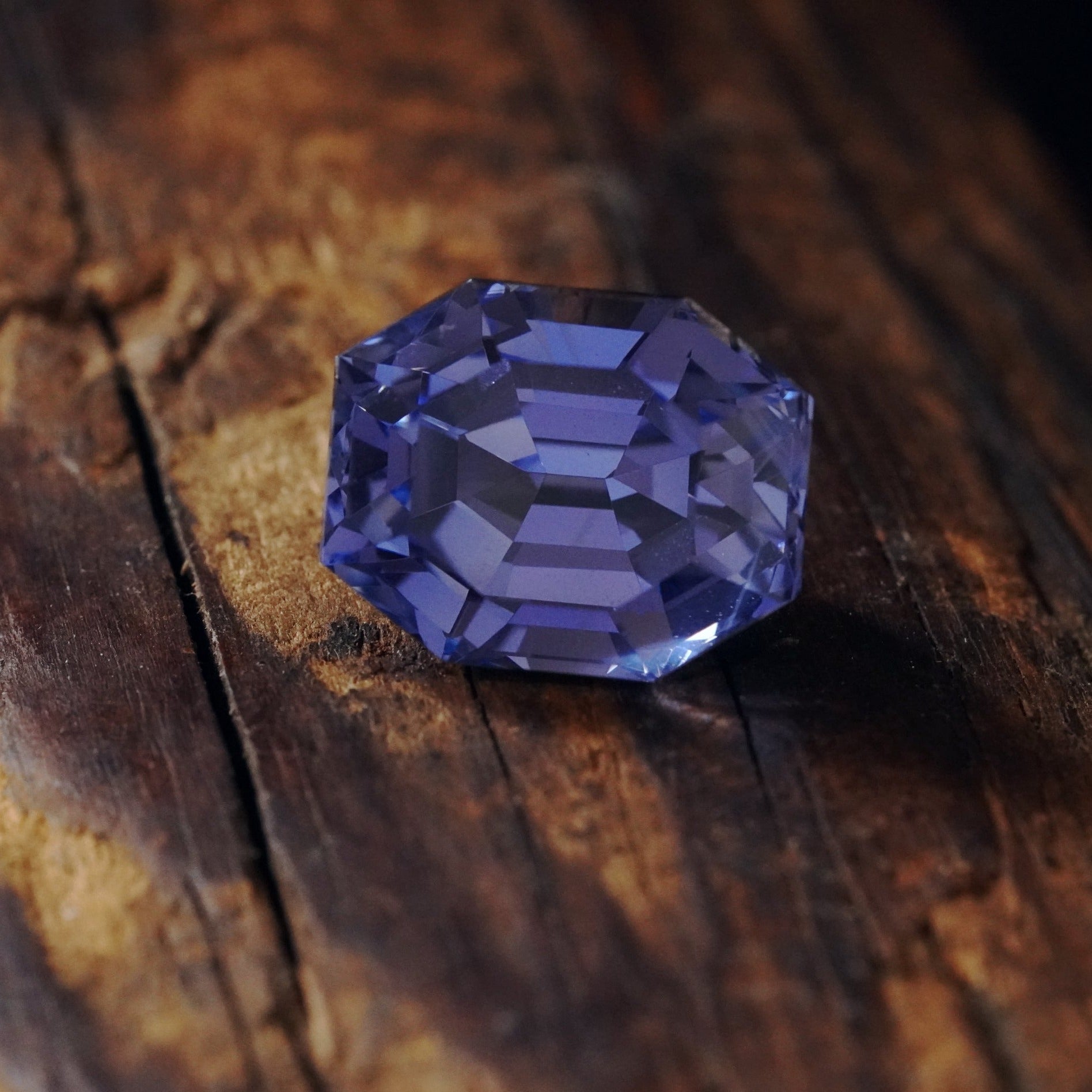 Asscher Cut Ceylon Sapphire, 19.42 ct