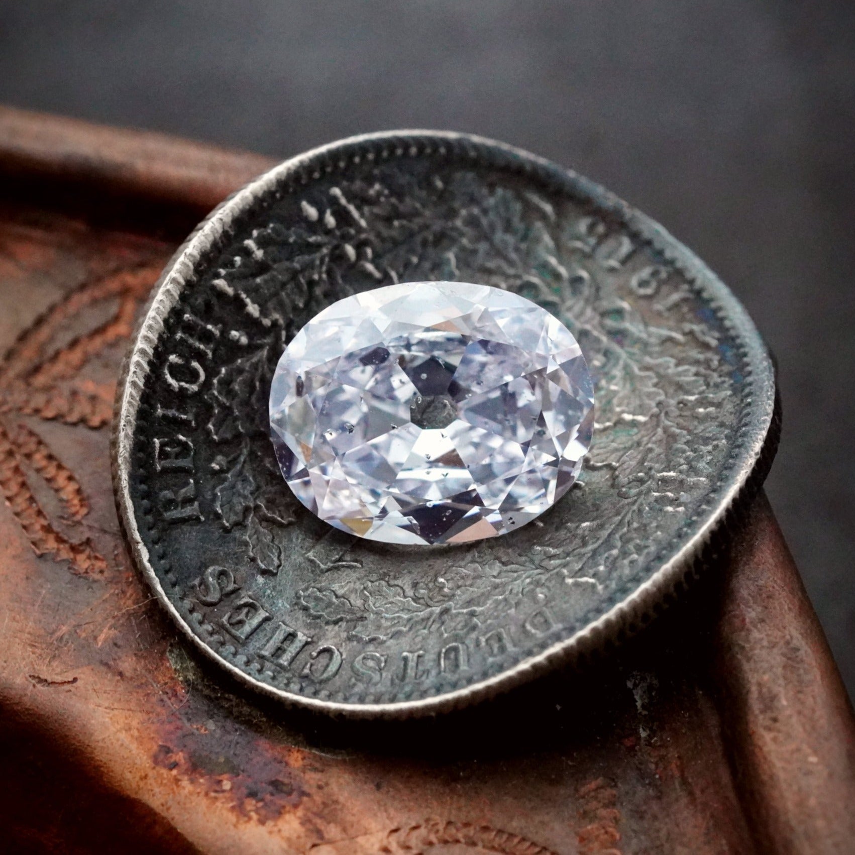 Old Mine Oval Diamond, 3.35 ct