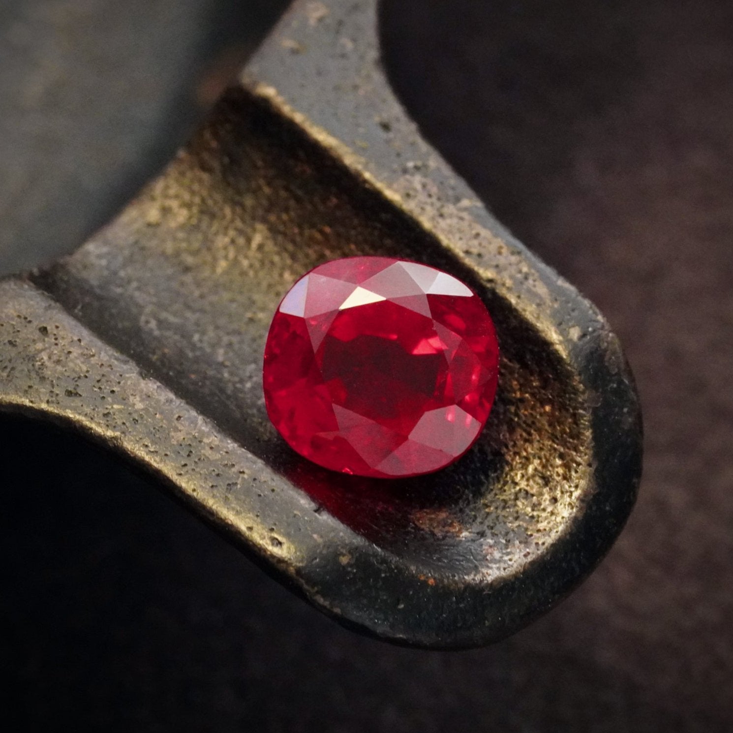 Cushion Cut Burma Ruby, 4.20 ct