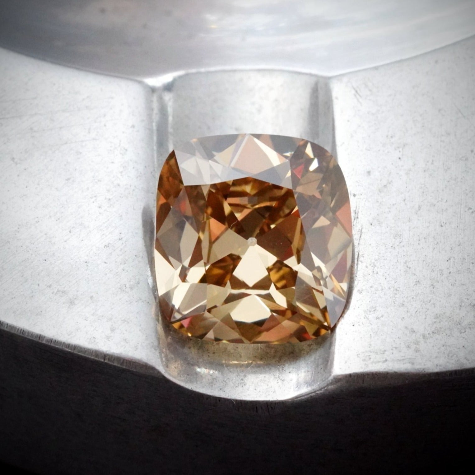 Cushion Cut Brown-Yellow Diamond, 20.37 ct