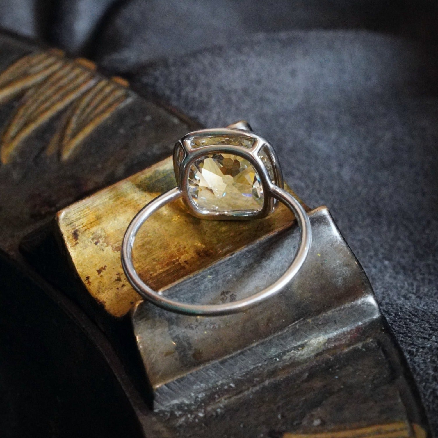 Jogani 2.01ct Old Mine Cut Diamond Platinum Ring 3