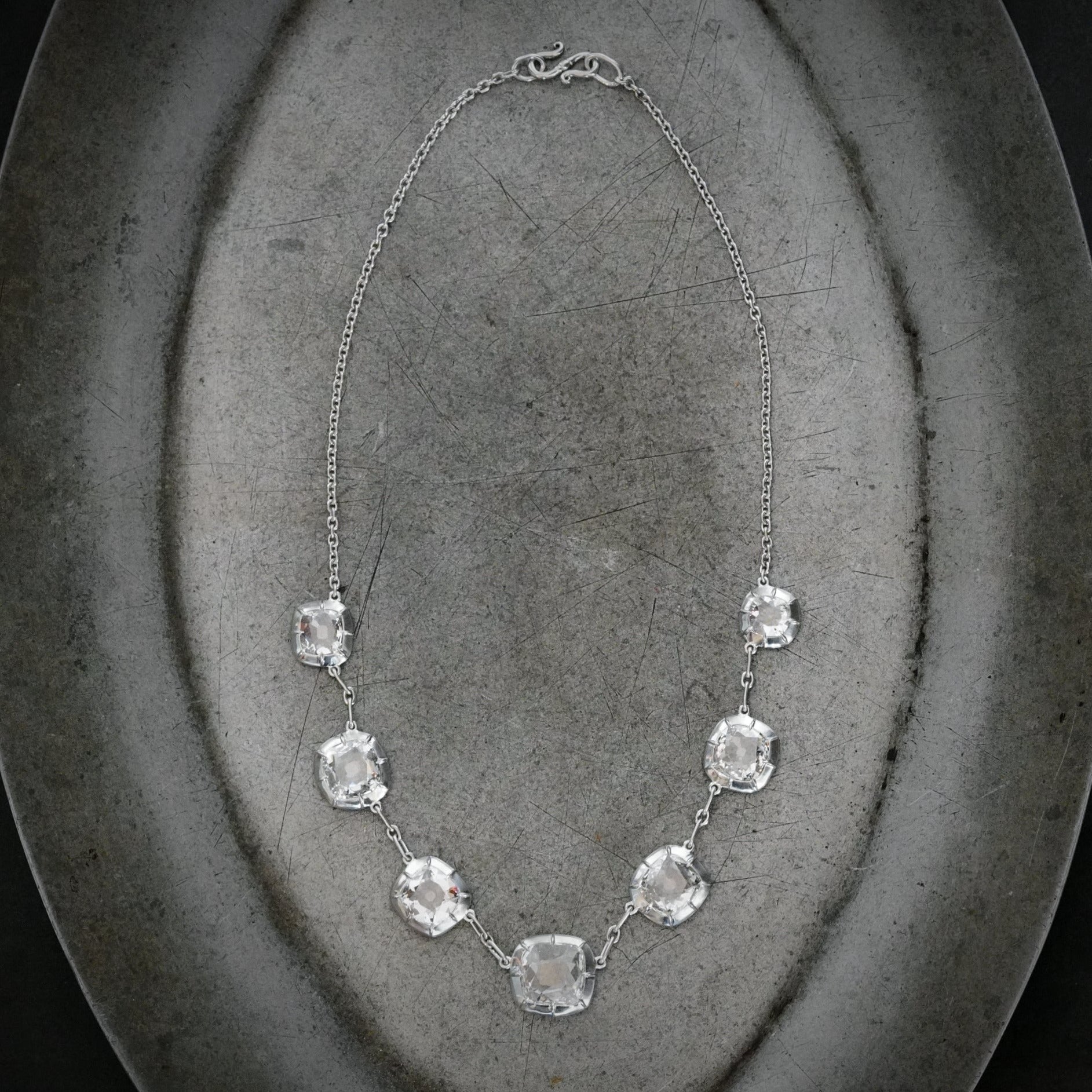 Jogani GIA Certified 12.13 CT Diamond Platinum Necklace 9