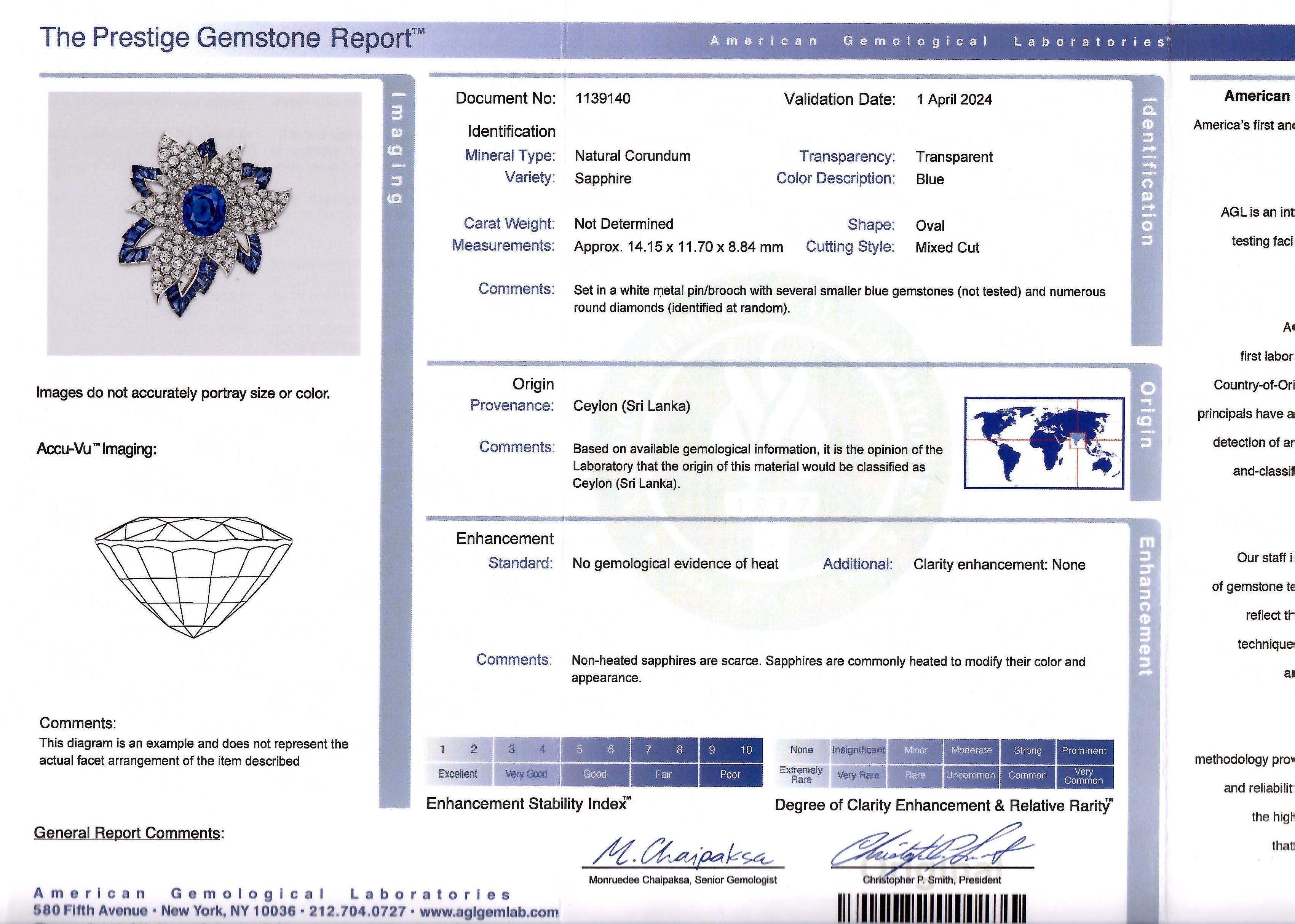 Oval Ceylon Sapphire, 14.86 ct