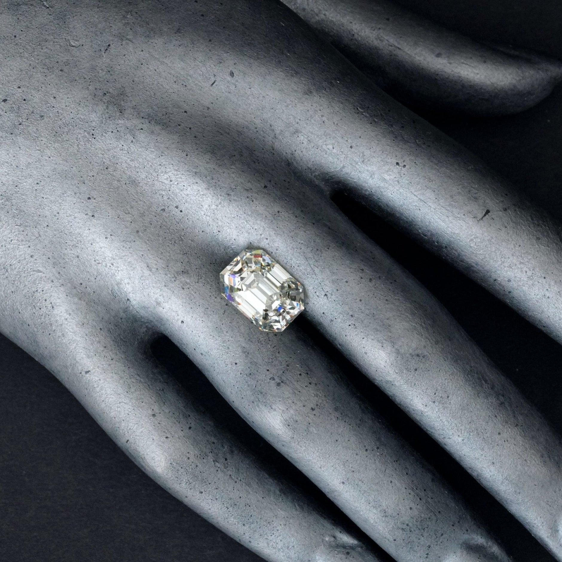 Discover the Unique Beauty of this 7.73 Carat Step Cut White