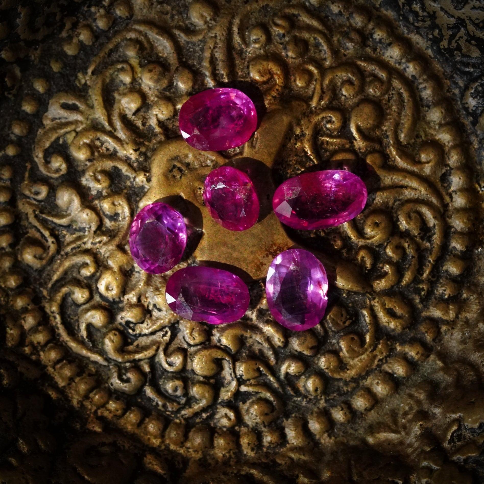 Fuchsia Sapphire Set - Radiant and Elegant by Anup Jogani
