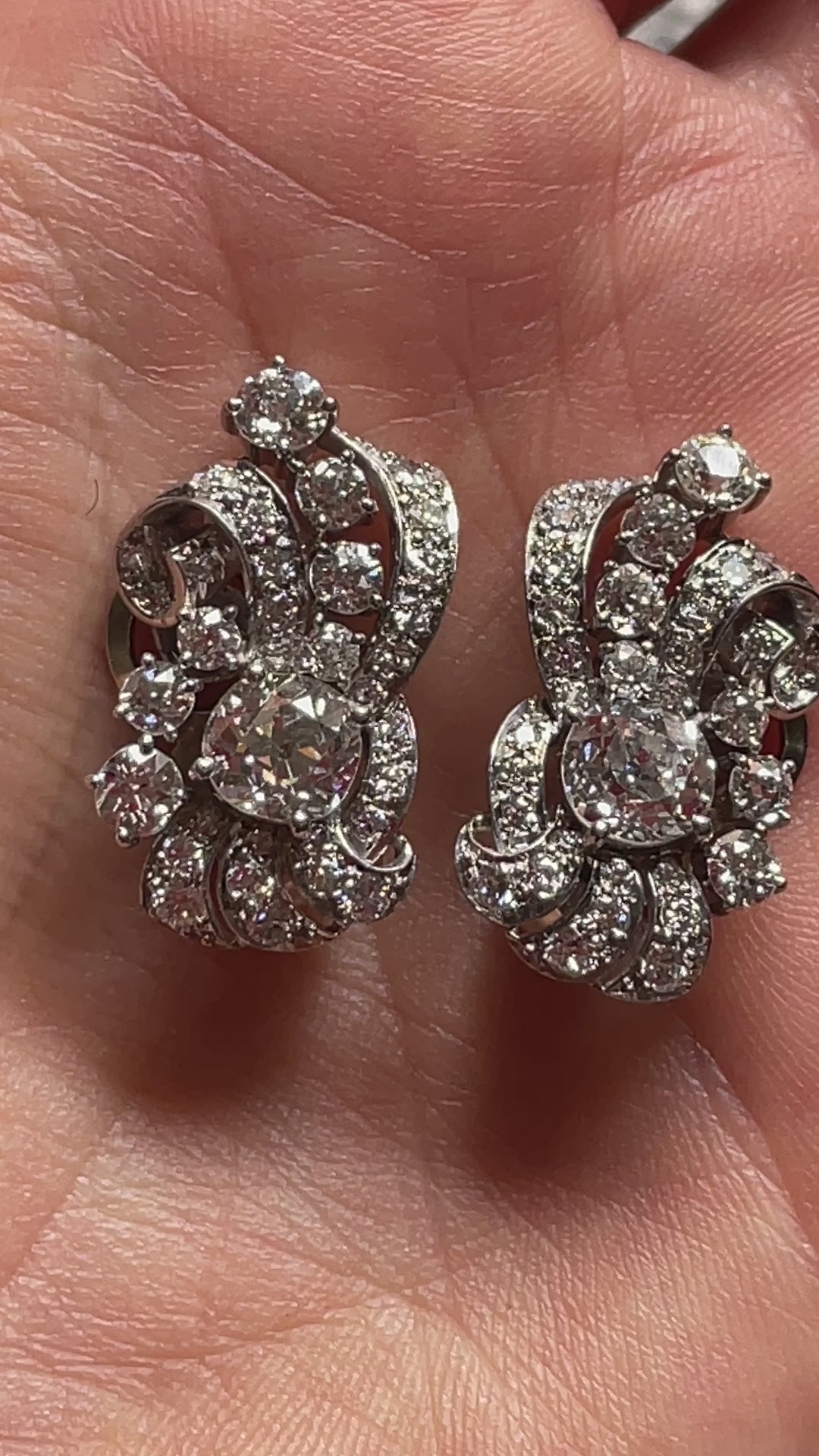 Platinum Diamond Earrings - Raymond C. Yard Collection