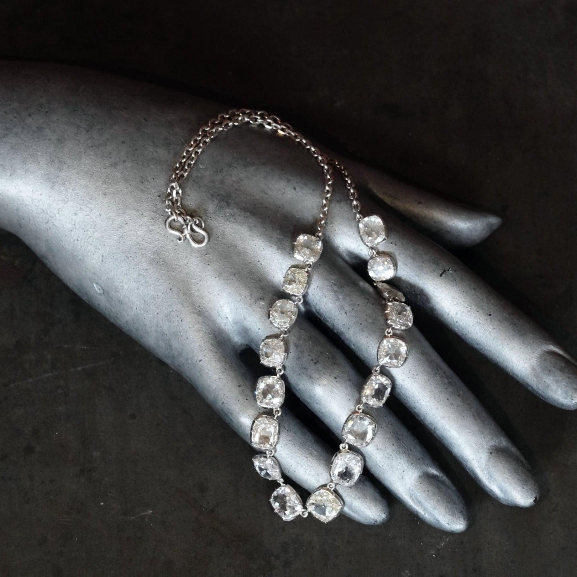 Jogani collection: Exquisite diamond platinum necklace